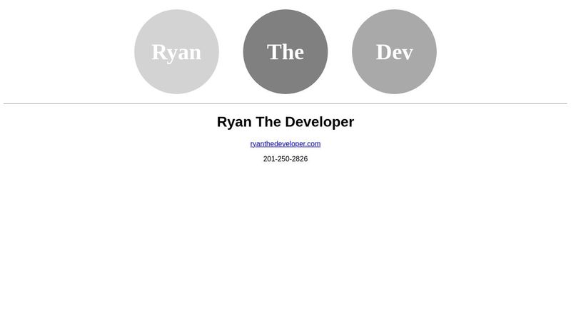 Ryan The Developer