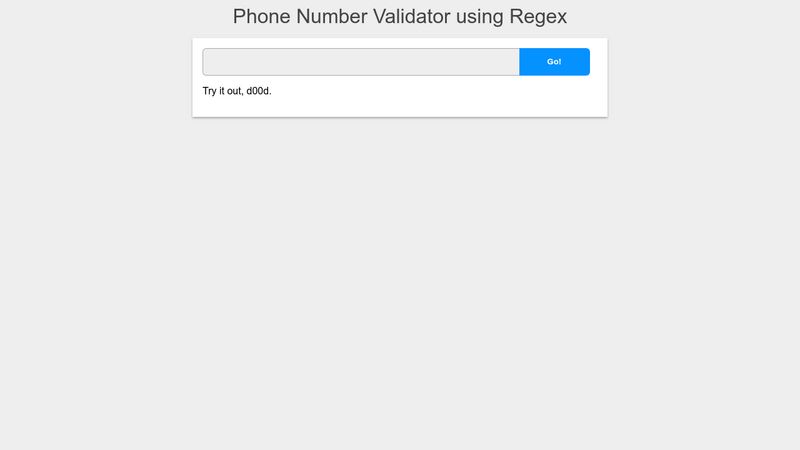 Phone Number Regex