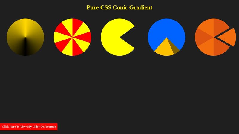 Pure CSS Conic Gradient