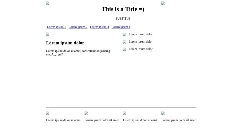 CSS | Positioning - Exercise