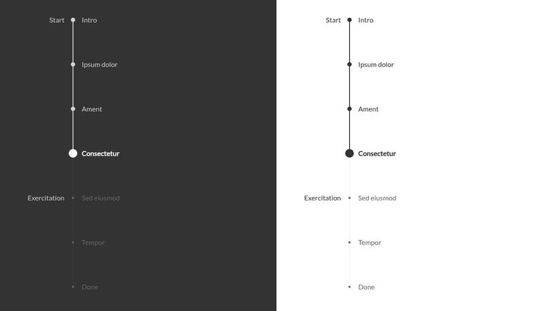 Responsive Vertical Progress Steps