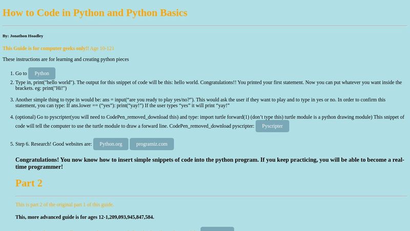 How To Code In Python Pen