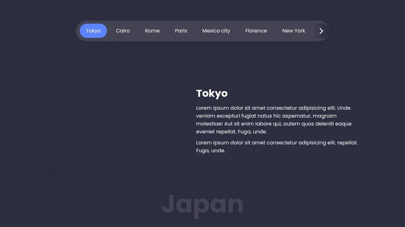 Responsive Horizontal Scrollable & Draggable Tab Menu | With Tab ...