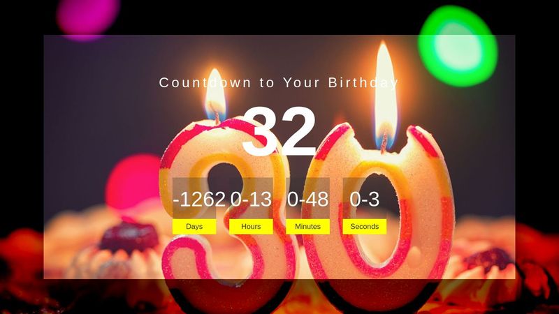 Birthday Countdown