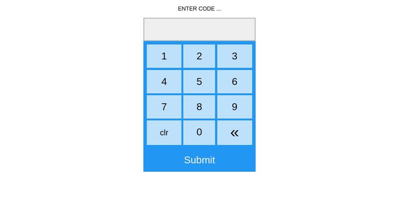 Keypad form input