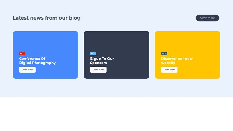 Bootstrap news cards