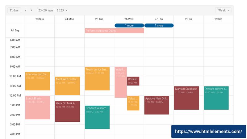 Smart Scheduler Web Component | Scheduler | Smart UI for Web Components