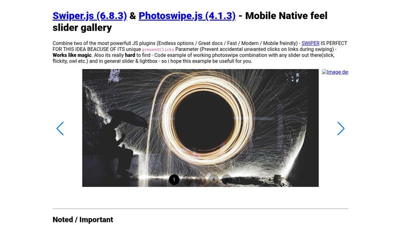Slider and Lightbox :: slider (swiper.js 6) & Lightbox gallery ...