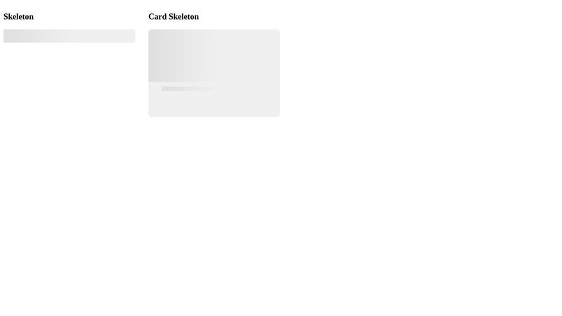 CSS Skeleton loading