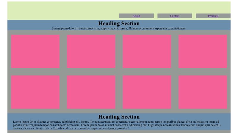 CSS Flexbox Example Layout 3