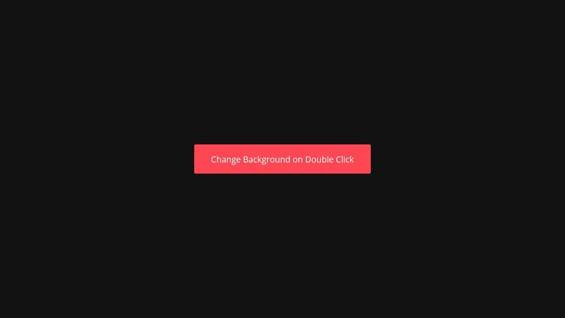 JavaScript Double Click Event