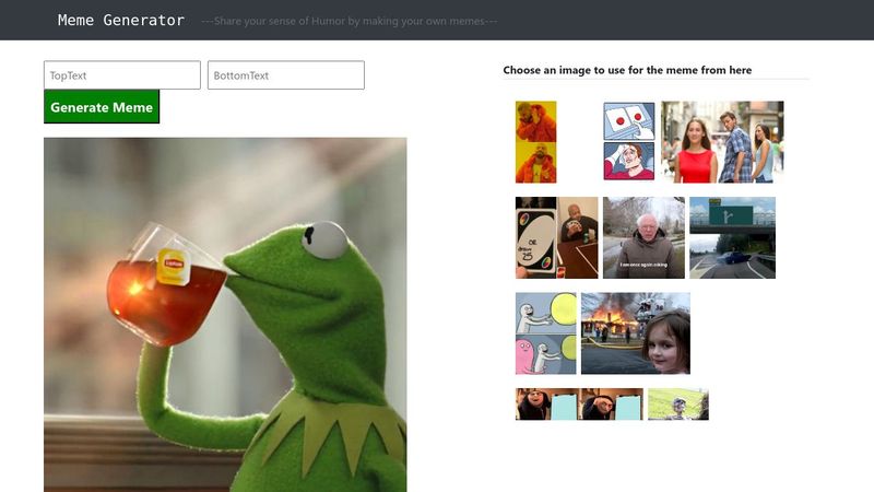 Meme Generator in ReactJS