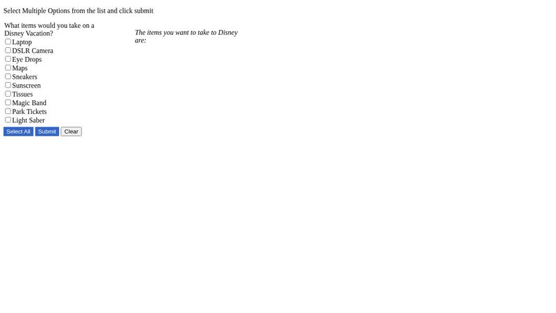 jQuery Array Exercise