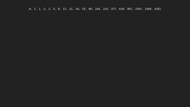 Fibonacci sequence via JavaScript