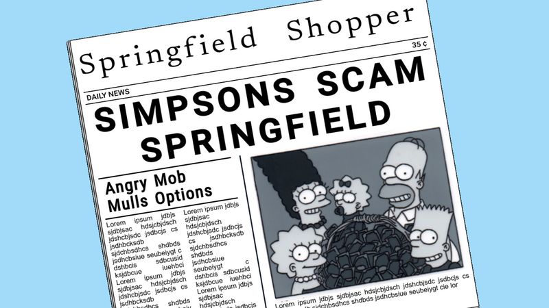 The Simpsons' Newspaper