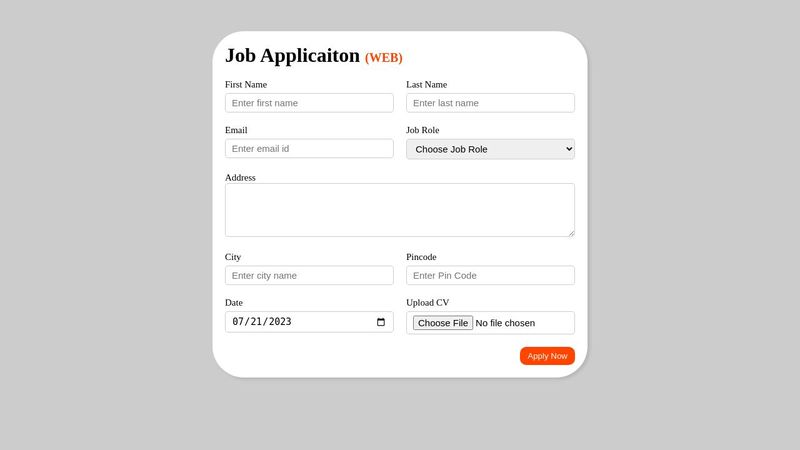 Job-application-form
