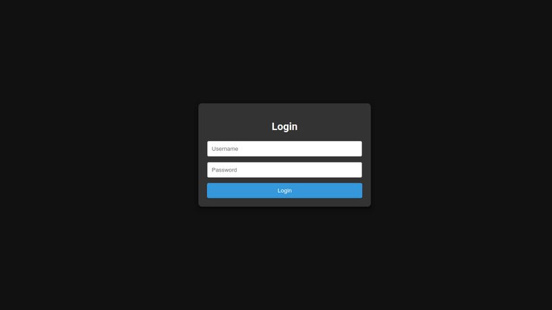 Futuristic - Simple Flat Login Form Card #12