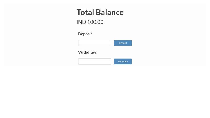 Bank Account Program - Javascript