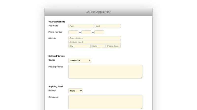 Form Validation