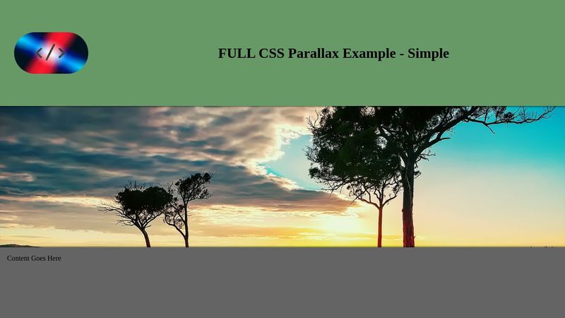 CSS Parallax - Simple