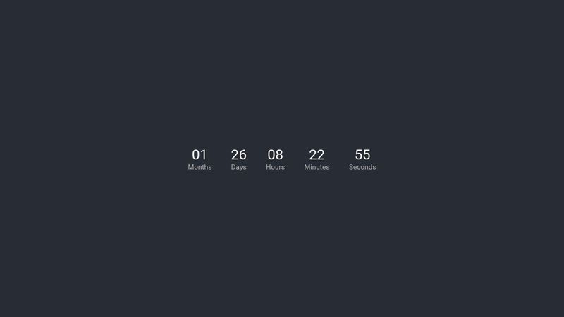 Simple Countdown - HTML/CSS/JS