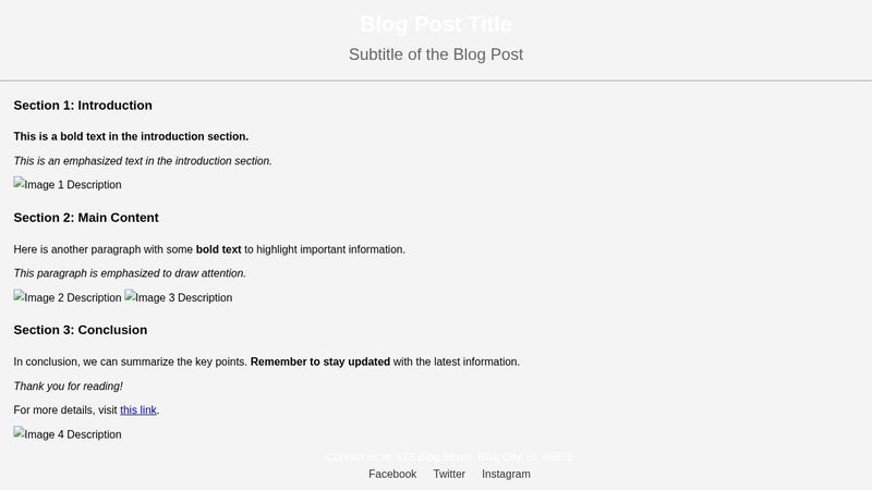 Exercise: Layout HTML