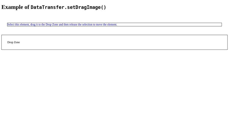 DataTransfer.setDragImage()