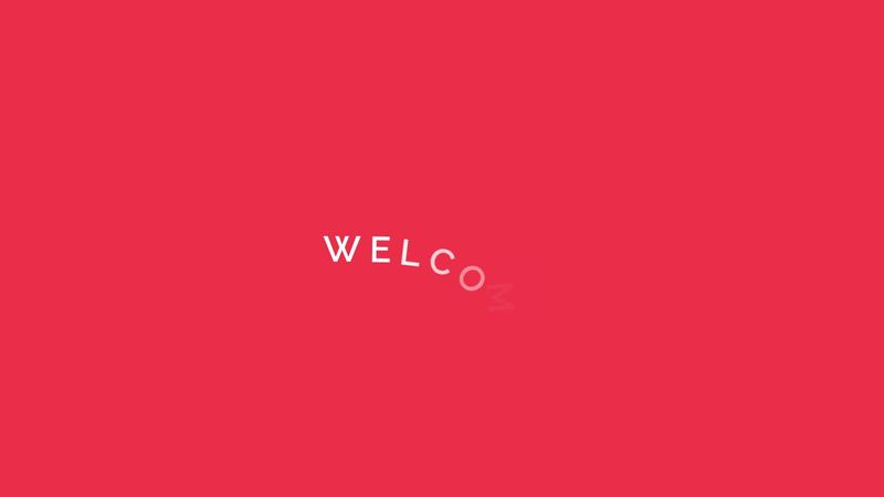Welcome animation