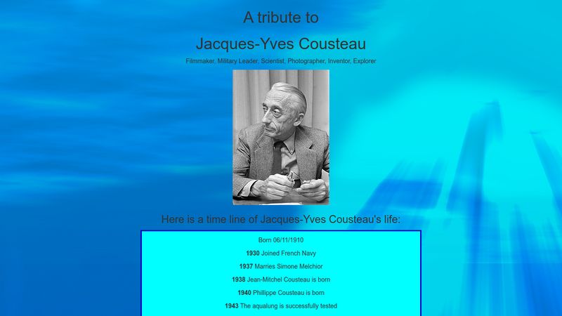 Cousteau Tribute gets needed upgrade