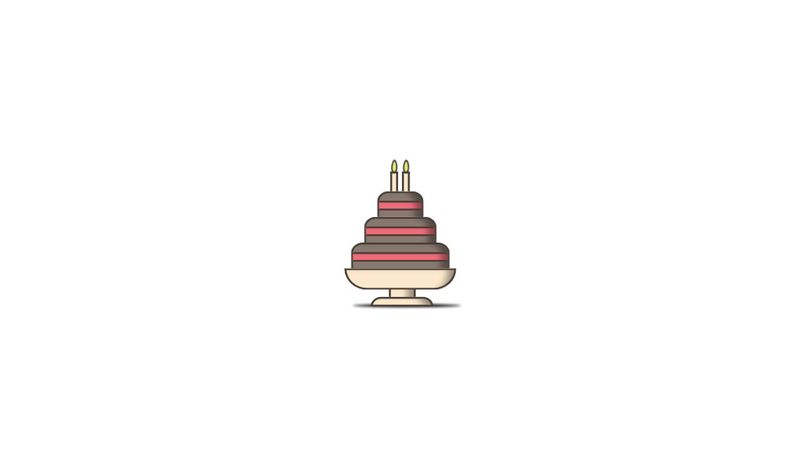 Birthday cake animation // CSS only