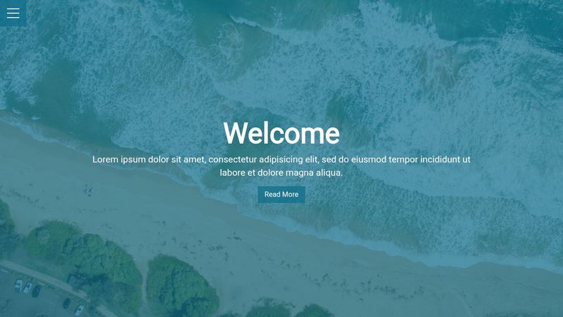 hamburger menu overlay pure css