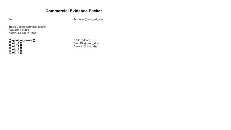 commercial-evidence-cover-letter