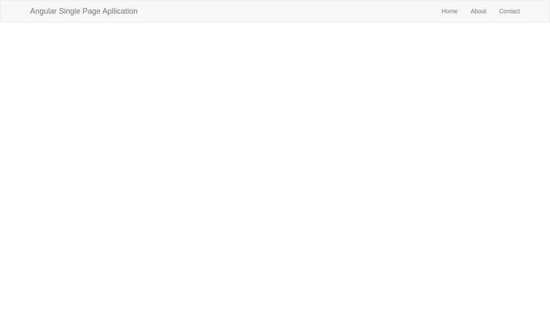 Angularjs single page application