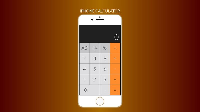 JavaScript iPhone Calculator