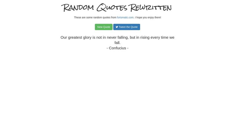 Build a Random Quote Generator (API Integration)