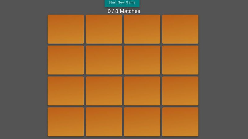 JavaScript - Flip Card Matching Game