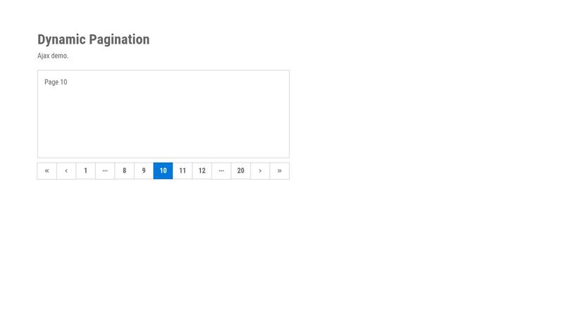 Dynamic Pagination Test (AJAX)