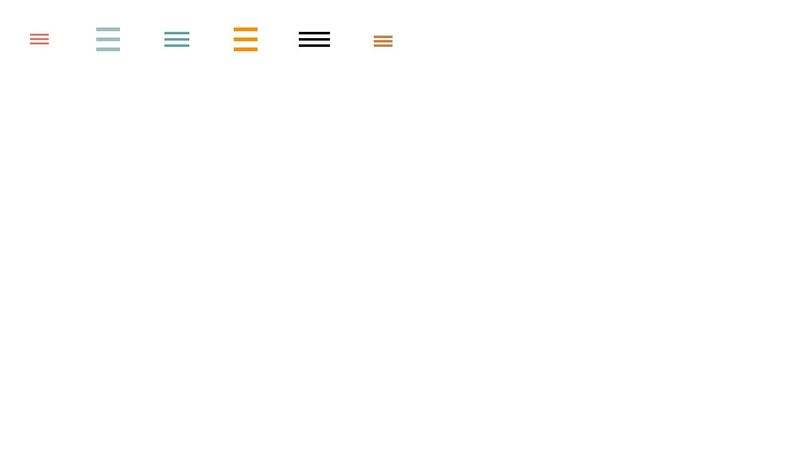Hamburger button CSS hover effects