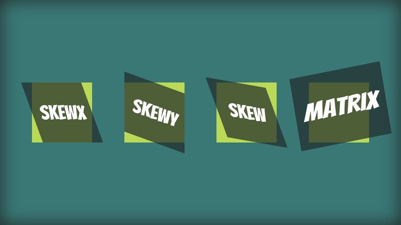CSS - transformations 2D