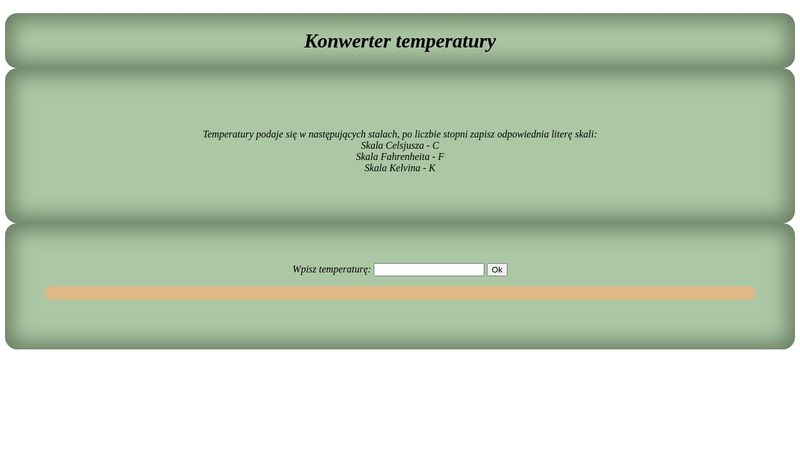Temperature Converter HTML, CSS and JS