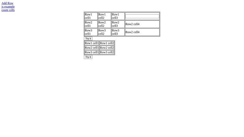 Table Add Rows