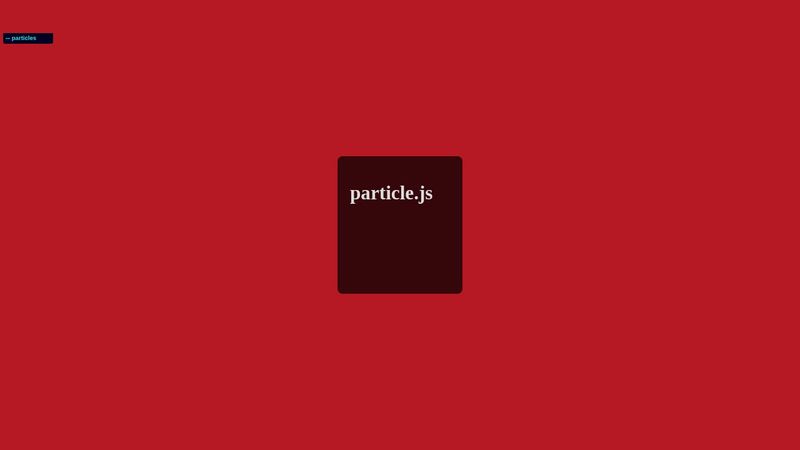particles.js demo