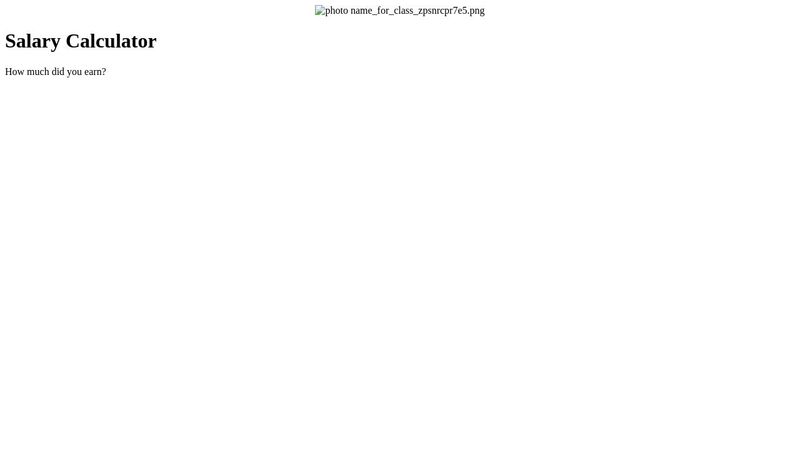 Weekly Salary Calculator -In line JavaScript