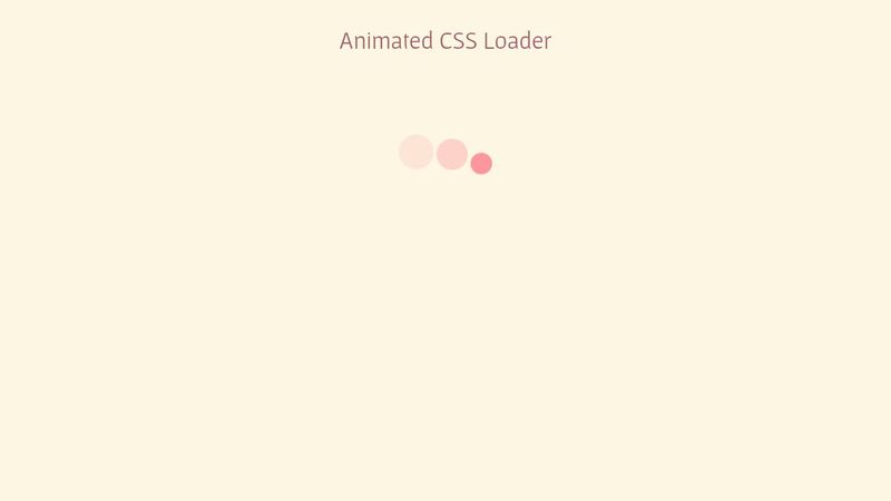 Animated CSS Loader