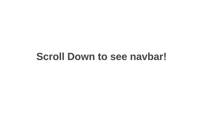 Navbar on Scroll Vanilla Js