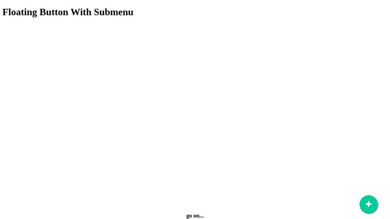 Floating Button With Submenu - CSS