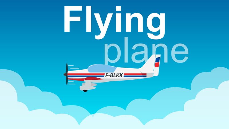 Flying plane animation