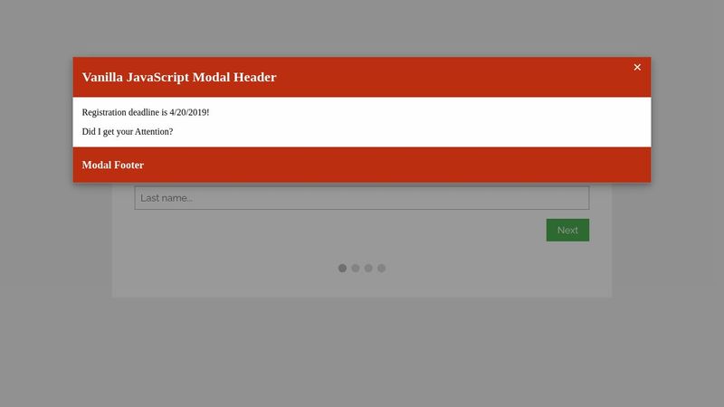 Multi Step form with Modal Session 5/8 (2)