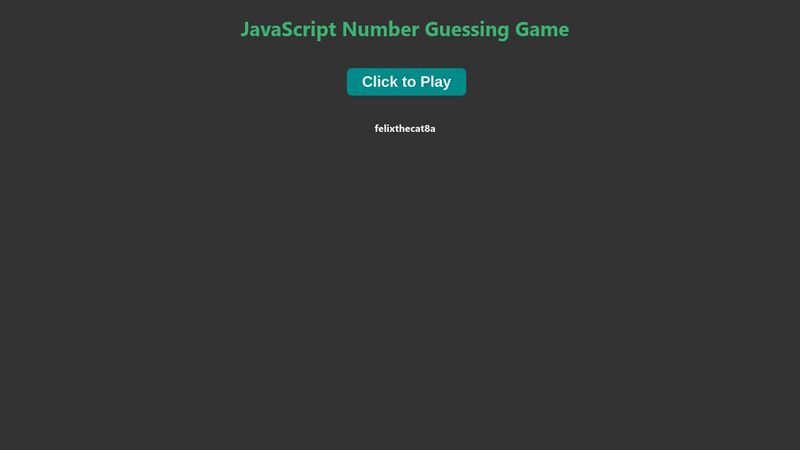 JavaScript Number-Guessing-Game