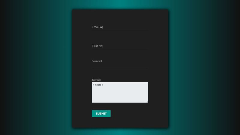 Form Controls with Typing Animations
